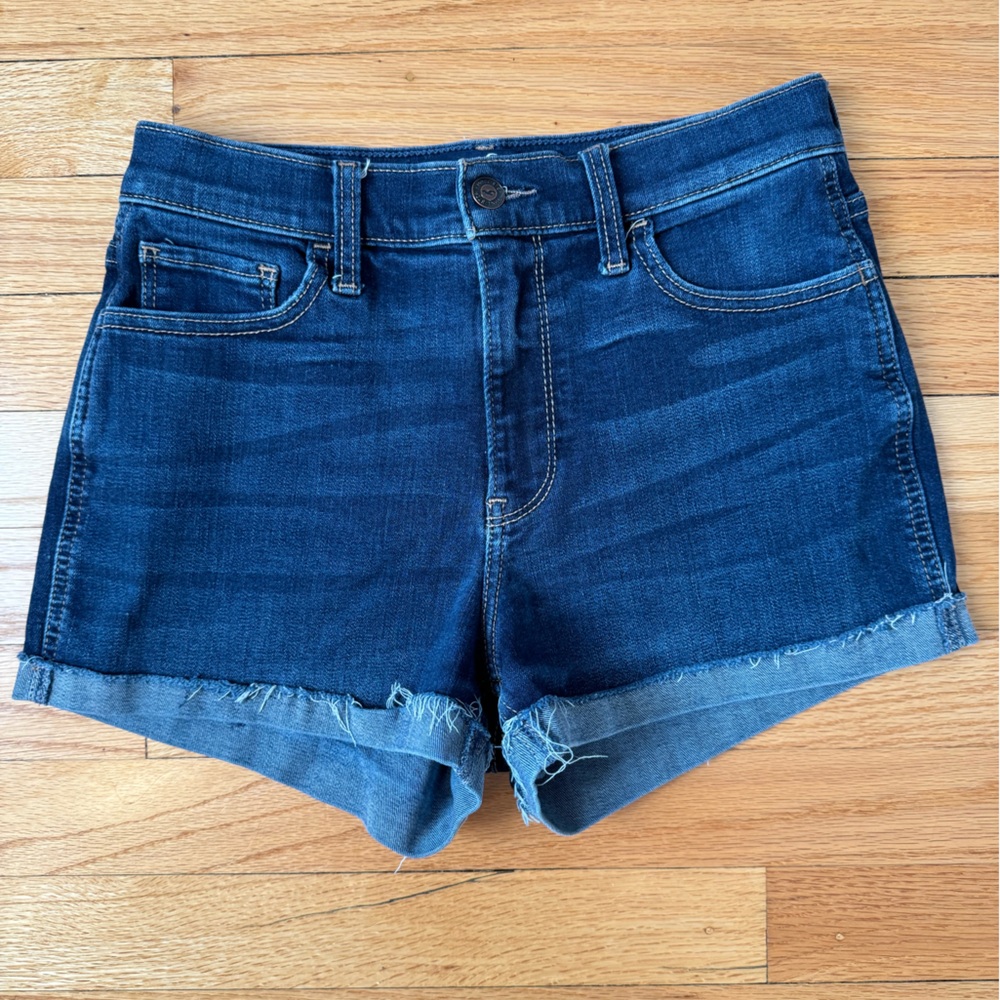 Hollister Dark Blue Denim Shorts